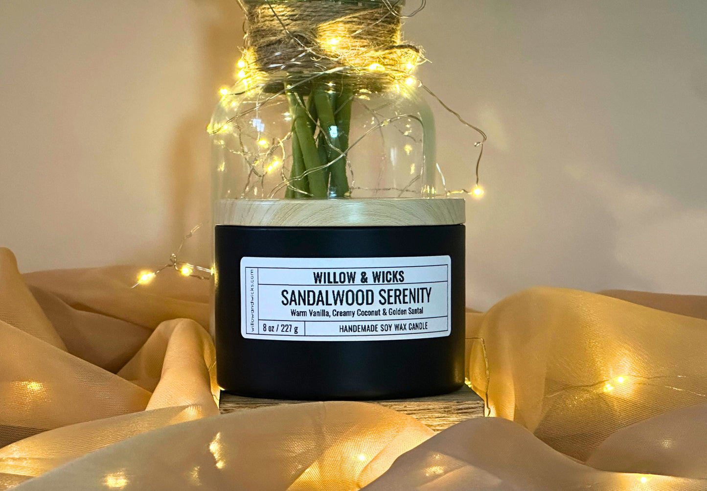 Sandalwood Serenity Candle | Vanilla, Coconut & Santal