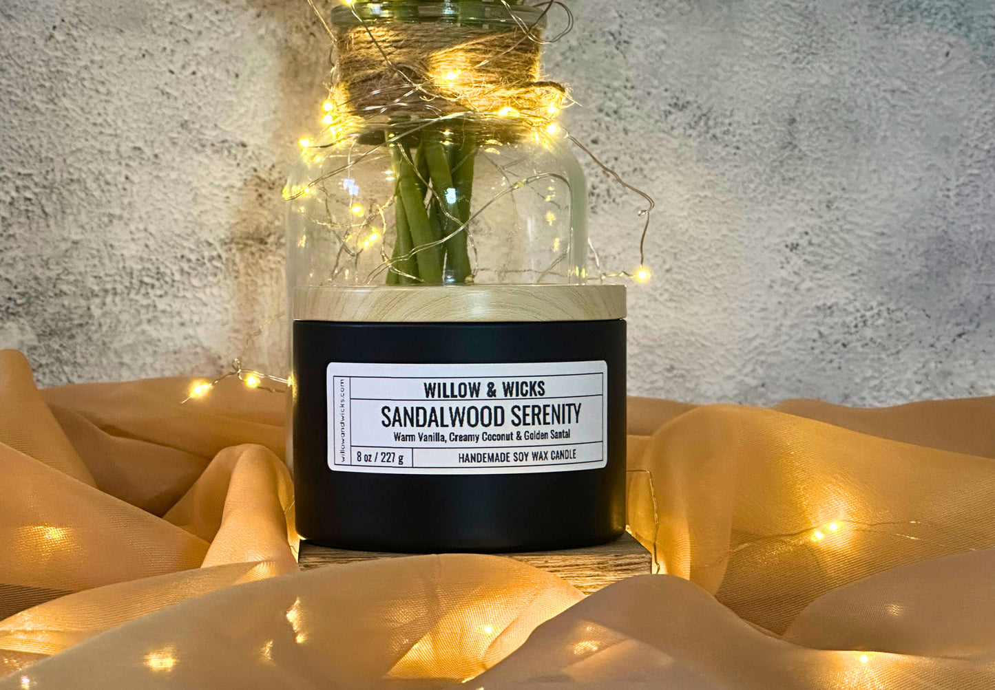 Sandalwood Serenity Candle | Vanilla, Coconut & Santal