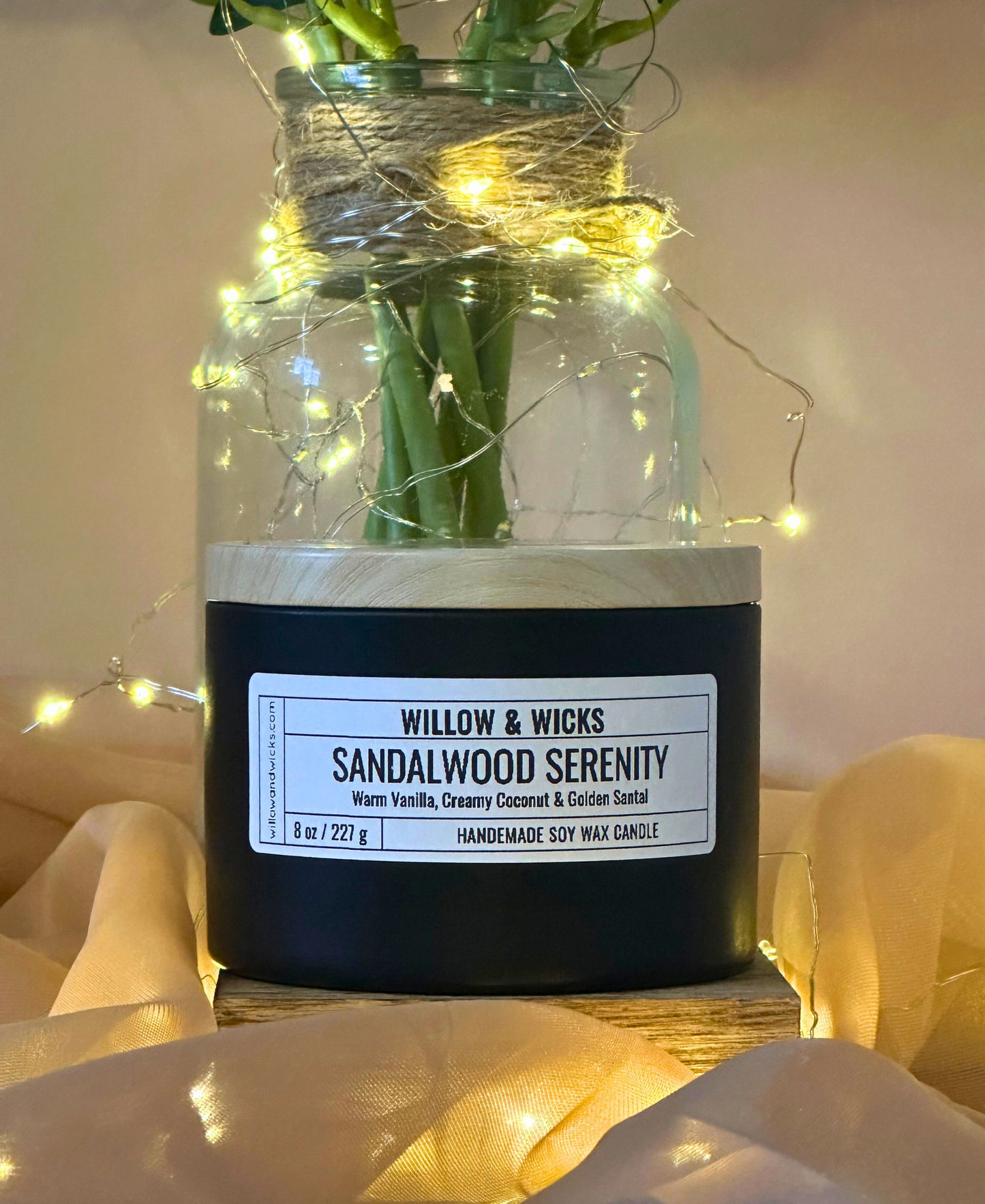 Sandalwood Serenity Candle | Vanilla, Coconut & Santal