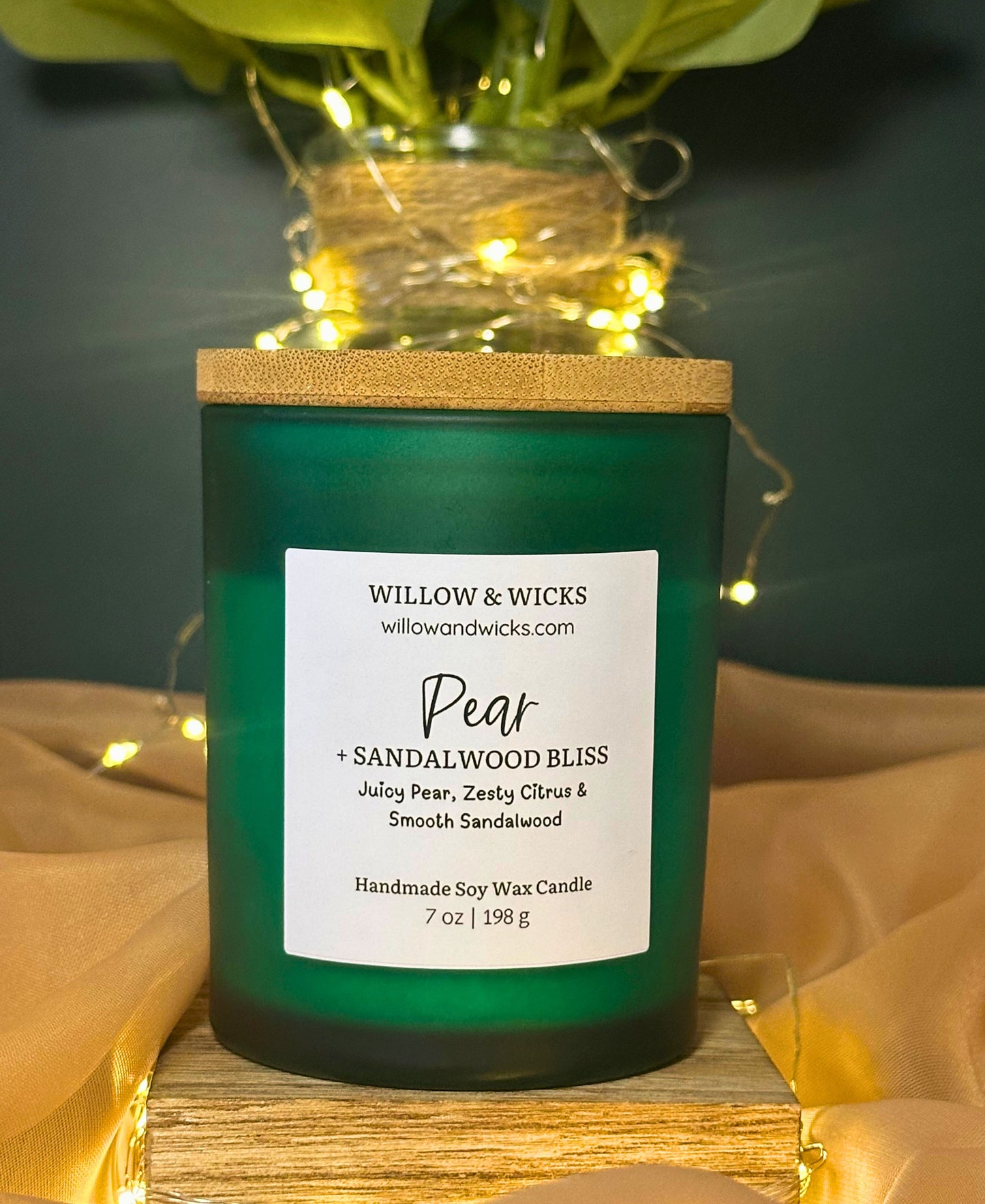 Pear & Sandalwood Bliss Candle | Fresh Pear, Citrus & Sandalwood