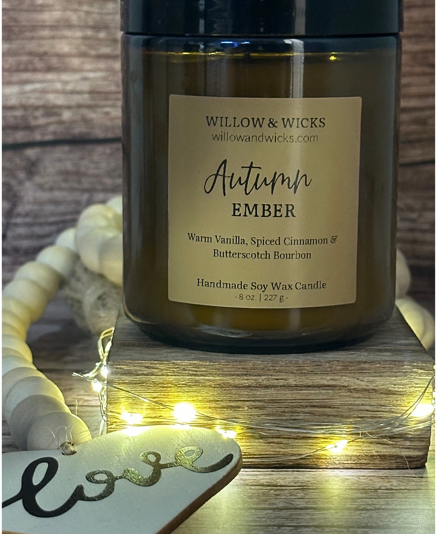 Autumn Ember Candle | Cinnamon, Vanilla & Butterscotch