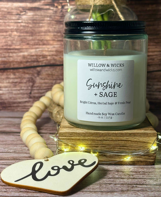 Sunshine & Sage Candle | Citrus, Pear & Sage