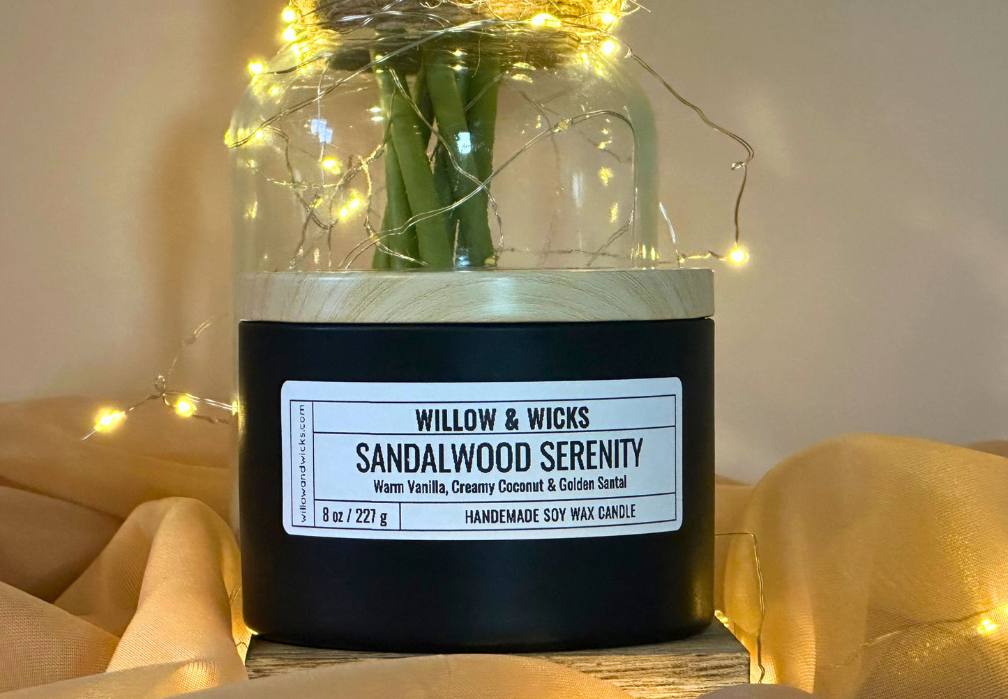 Sandalwood Serenity Candle | Vanilla, Coconut & Santal