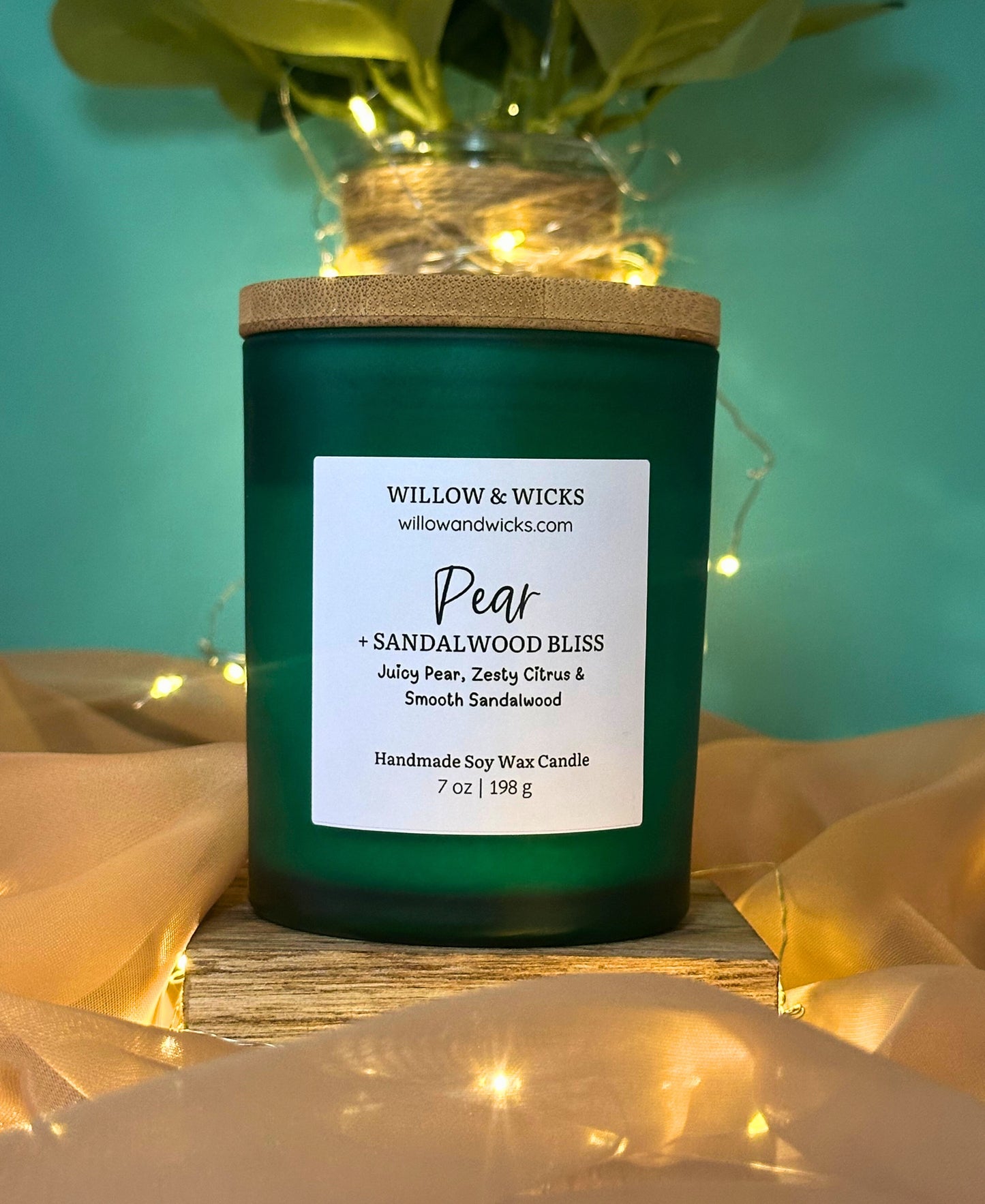 Pear & Sandalwood Bliss Candle | Fresh Pear, Citrus & Sandalwood