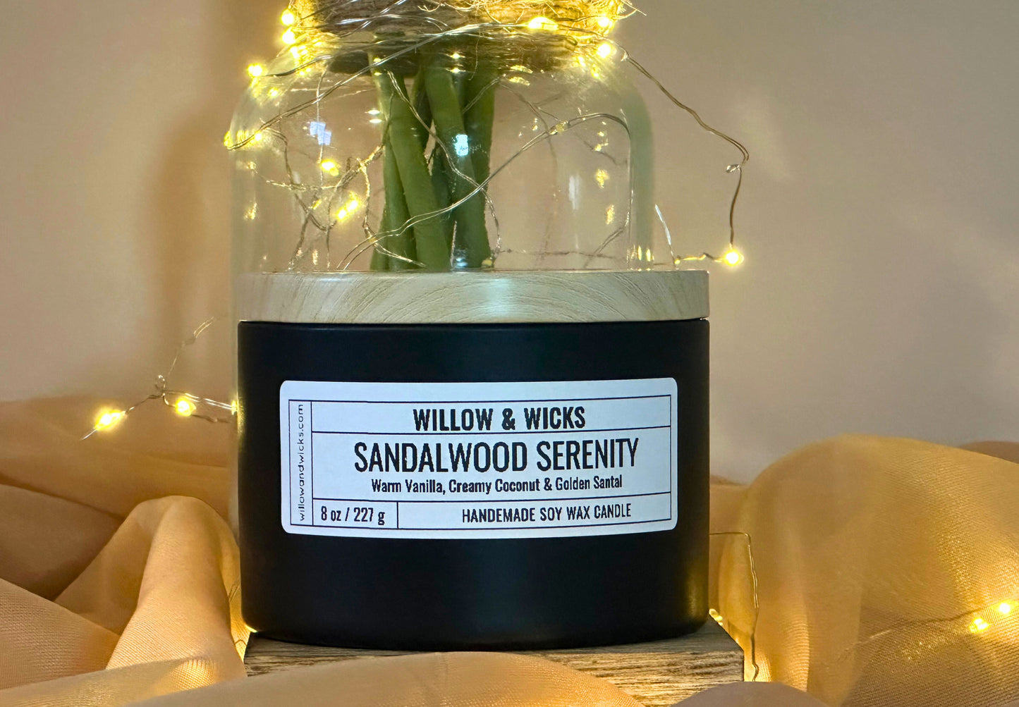 Sandalwood Serenity Candle | Vanilla, Coconut & Santal