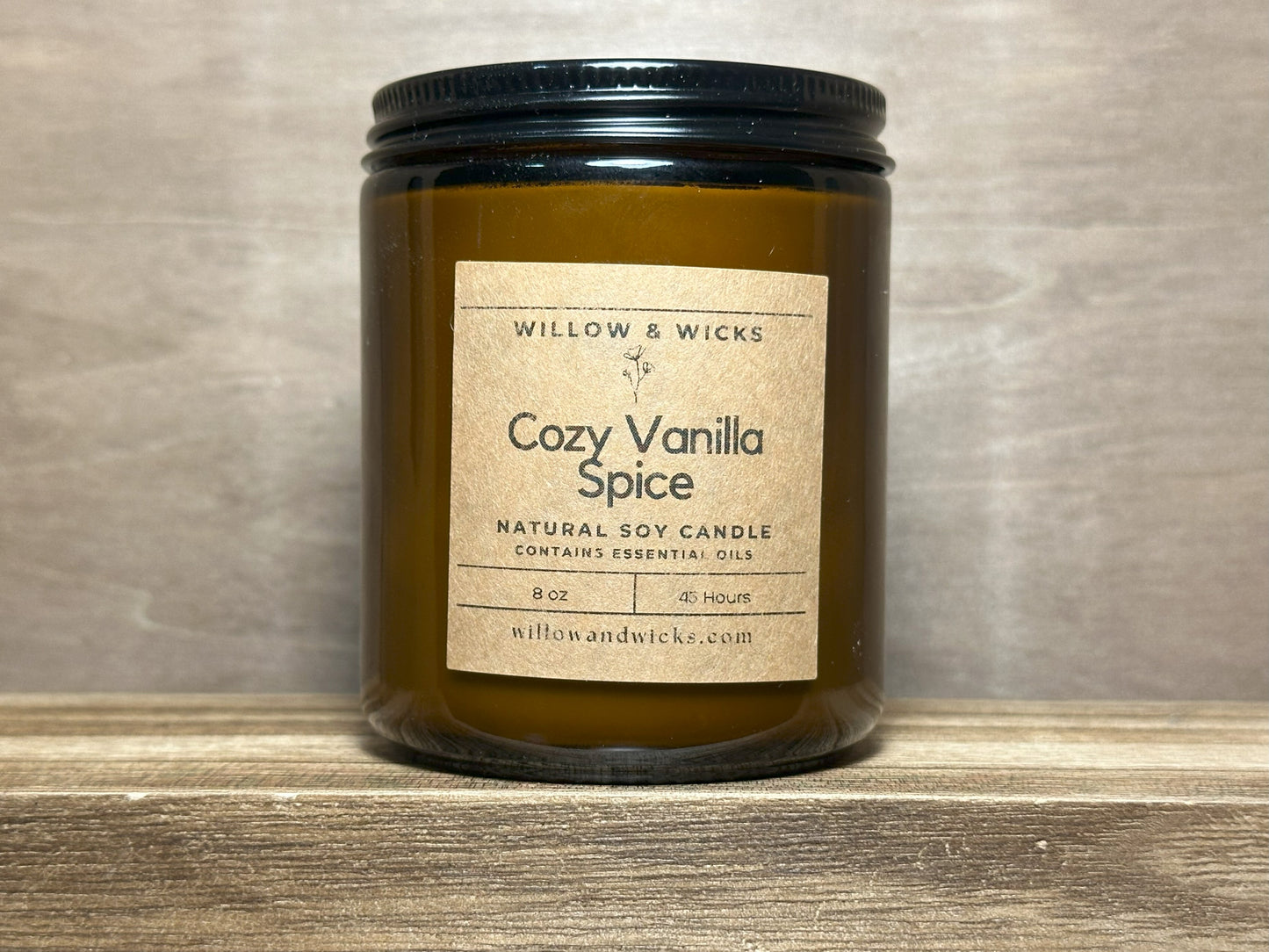 Cozy Vanilla Spice Candle | Warm Vanilla & Spices