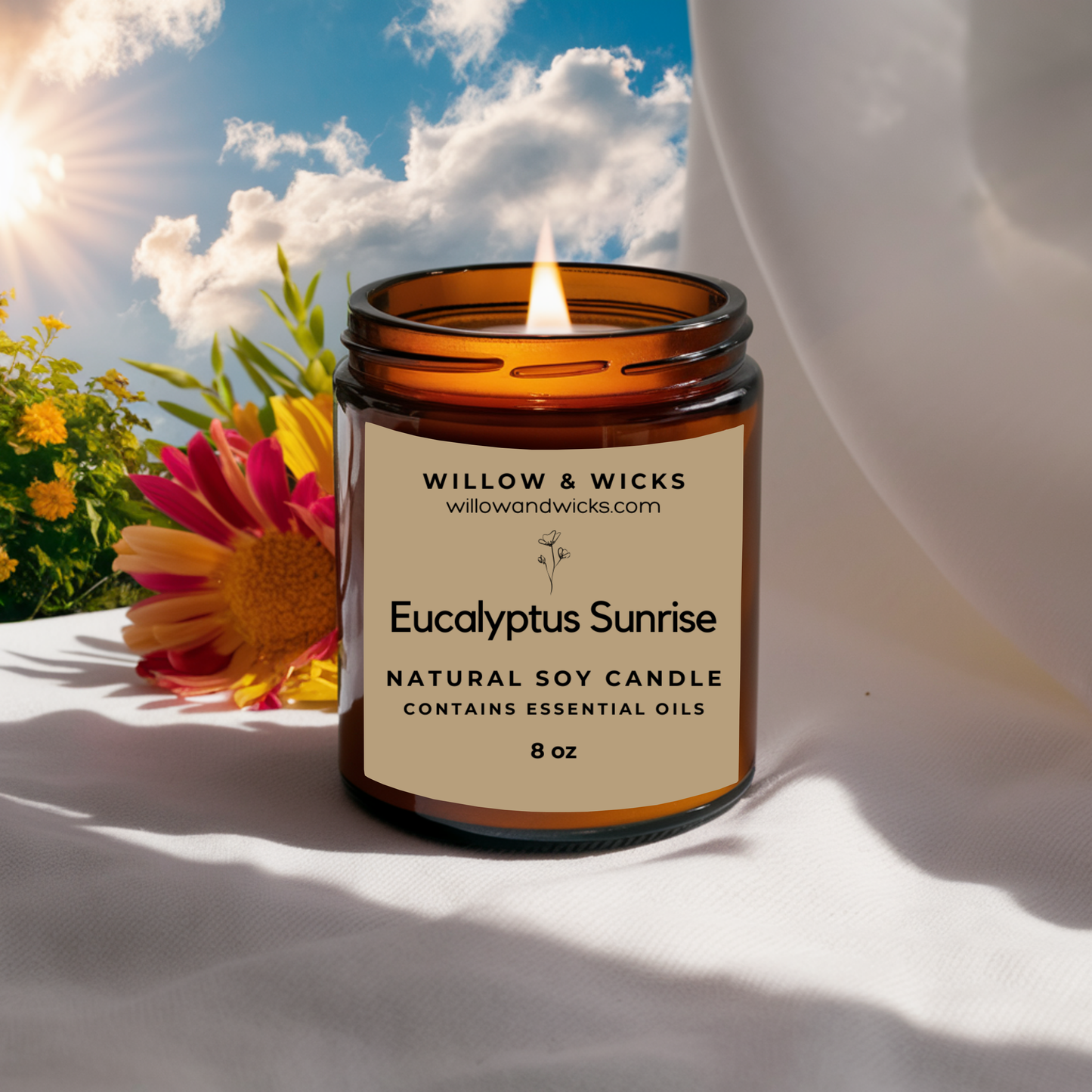 Eucalyptus Sunrise Candle  | Citrus, Eucalyptus & Rosemary